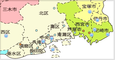 一部拡大図：がん診療連携拠点病院
